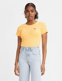 LS HONEY SHORT SLEEVE T-SHIRT Small Sweet Daisy Amber - Multi-Color