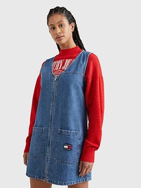 TH SLEEVELESS DENIM MINI DRESS Denim