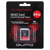 ����� ����-������ MicroSD 64 �� Qumo +SD ������� (class 10) UHS-1
