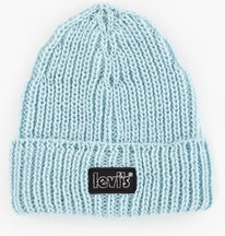 Levi  LEVIS LOGO CHUNKY BEANIE Blue