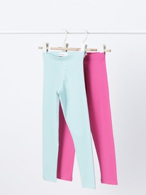 Lefties  PACK DE 2 LEGGINGS LARGOS Fucsia Oscuro