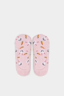 Fiftyoutlet Calcetn Invisible Conejos y Zanahorias