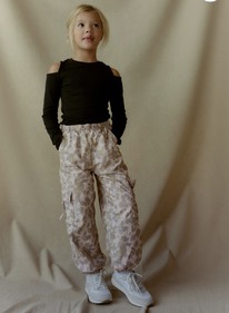 Next Slouch Animal Print Jersey Lined Parachute Cargo Trousers (3-16yrs)