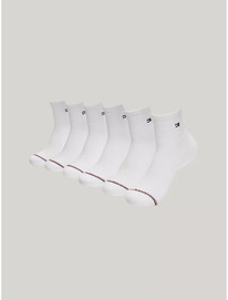 TomH  Quarter Top Socks 6-Pack white 