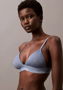 Calvinklein Modern Lace Lightly Lined Triangle Bralette ColorFlintstone