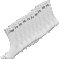 Mandmdirect New Balance Mens Ten Pack Cushioned Crew Socks White 