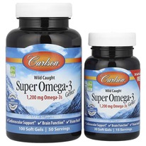 Carlson, Super Omega-3 Gems,  -3     