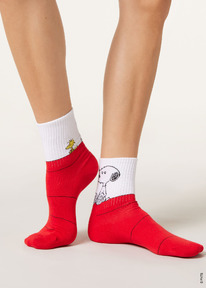 calzedonia Kurze zweifarbige Socken Snoopy