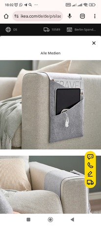 ikea SILNG Aufbewahrungstasche fr Sessel, Filz