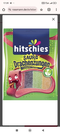rossmann hitschies saure Drachenzungen Fruchtgummi