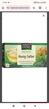 rossmann KINGS CROWN Krutertee Honig-Salbei