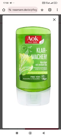 rossmann Aok Klarmacher! Waschgel