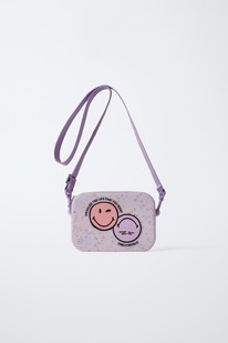 zara SMILEYWORLD  RUBBERISED CROSSBODY BAG