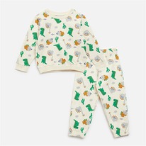 Mandmdirect Kangaroo Poo Boys Dinosaur Sweatshirt And Joggers Set Multi
