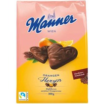 worldofsweets Manner Orangen Herzen 300g