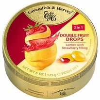 worldofsweets Cavendish & Harvey Double Fruit Drops Lemon with Strawberry Fillin