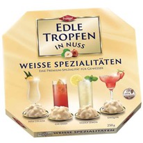 worldofsweets Trumpf Edle Tropfen in Nuss Weisse Spezialitäten 250g