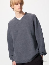 uniqlo 3D Knit Souffl Yarn Strickpullover (nahtlos, V-Ausschnitt)