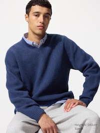 uniqlo 3D Knit Souffl Yarn Strickpullover (nahtlos, V-Ausschnitt)