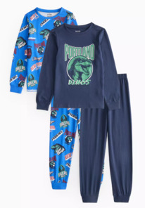 Tuclothing Dino Printed Pyjama Set 2 Pack