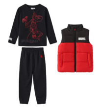 Sportsdirect Character Gilet 3-Piece Set Juniors Spider-Man