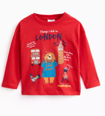 Tuclothing Red Paddington Long Sleeve T-Shirt