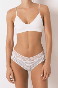 womensecret Weite Baumwoll Hipster Naturweiß