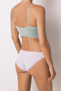 womensecret Klassisch Mikrofaser Hipster mit rosa Print