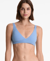 oysho Neckholder-Bikini-Top mit Kreuzmuster in Piqué