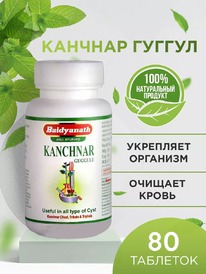 Baidyanath Ayurveda Kanchnar Guggulu / ��������� ������� ������ 80 ���.