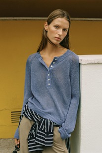 zara STRICKPULLOVER MIT KNPFEN