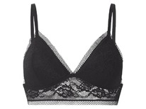lidl Damen Bralette mit Spitze Schwarz