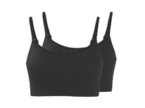 lidl Damen Gerippte Bustiers, 2 Stück