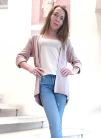 christmann  Garcia Marken-Sweatjacke, rosa-melange