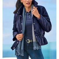 christmann  Heine Stehkragen-Steppjacke, marine