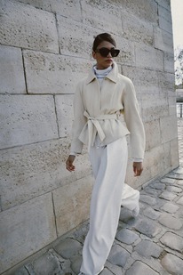 zara PEPLUM-JACKE MIT GÜRTEL