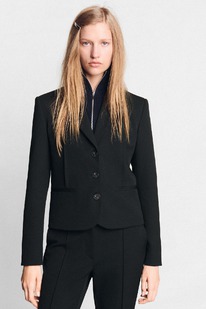 zara KURZER BLAZER MIT ZIERNÄHTEN